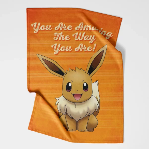 Eevee Amazing Pokemon Pokemon Fleece Blanket 1.webp