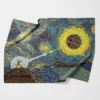 Goku vs Death Star Starry Night Fleece Blanket 1.webp