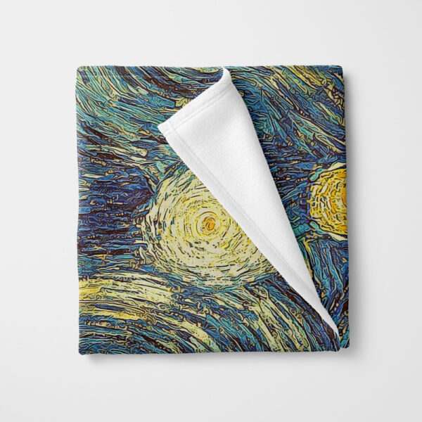 Goku vs Death Star Starry Night Fleece Blanket 2.jpg