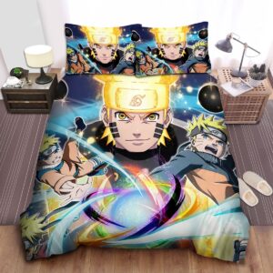 Naruto Stages Of Growing Up Digital Art Bed Sheets Spread Duvet Cover Bedding Set.jpg