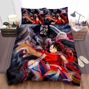 One Piece Battle With Kaido Bed Sheets Spread Duvet Cover Bedding Set.jpg