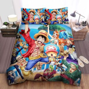 One Piece Cavendish And Bartolomeu On Straw Hat Ship Bed Sheets Spread Duvet Cover Bedding Set.jpg