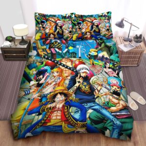 One Piece League Of Luffy And Law Bed Sheets Spread Duvet Cover Bedding Set.jpg