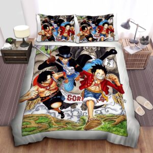 One Piece Sabo With Axe And Luffy Bed Sheets Spread Duvet Cover Bedding Set.jpg
