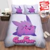 Personalized Pokemon Adorable Gengar Illustration Bed Sheets Spread Duvet Cover Bedding Set.jpg