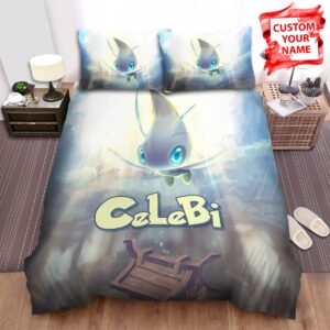 Personalized Pokemon Celebi The Ilex Forest Shrine Bed Sheets Spread Duvet Cover Bedding Set.jpg