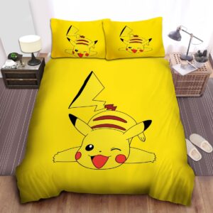 Pokemon Adorable Pikachu Bed Sheets Spread Duvet Cover Bedding Set.jpg