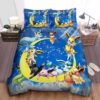 Pokemon All Eevee Evolutions On The Moon Bed Sheets Spread Duvet Cover Bedding Set.jpg
