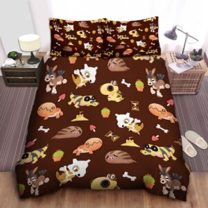Pokemon Cubone And Others Bed Sheets Spread Duvet Cover Bedding Set.jpg