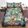 Pokemon Ninetales And Others Bed Sheets Spread Duvet Cover Bedding Set.jpg
