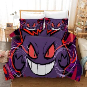 Pokemon Pikachu Gengar Duvet Cover Bedding Set.jpg