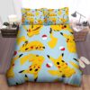 Pokemon Pikachu Relaxing Bed Sheets Spread Duvet Cover Bedding Set.jpg