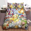 Pokemon Pikachu Using Brush Pen Bed Sheets Spread Duvet Cover Bedding Set.jpg