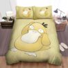 Pokemon Psyduck In Yellow Background Bed Sheets Spread Duvet Cover Bedding Set.jpg