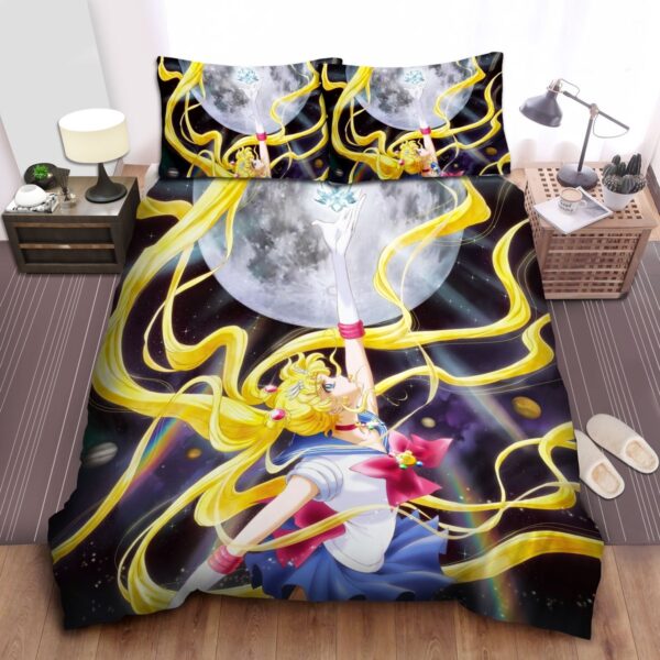 Sailor Moon Usagi Tsukino Casting Imperium Silver Crystal Bed Sheets Spread Duvet Cover Bedding Set.jpg