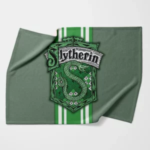 Slytherin Harry Potter Hogwarts Fleece Blanket 1.webp