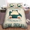 Snorlax Too Lazy For Pokemon Go Bed Sheets Spread Duvet Cover Bedding Set.jpg
