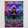Trippy Gojo Satoru Hollow Purple Jujutsu Kaisen Fleece Blanket 4.jpg