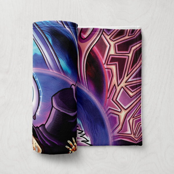 Trippy Gojo Satoru Hollow Purple Jujutsu Kaisen Fleece Blanket 6.jpg