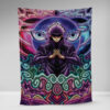 Trippy Gojo Satoru Hollow Purple Jujutsu Kaisen Fleece Blanket 7.jpg