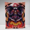 Trippy Meditating Itachi Akatsuki Fleece Blanket 1.jpg