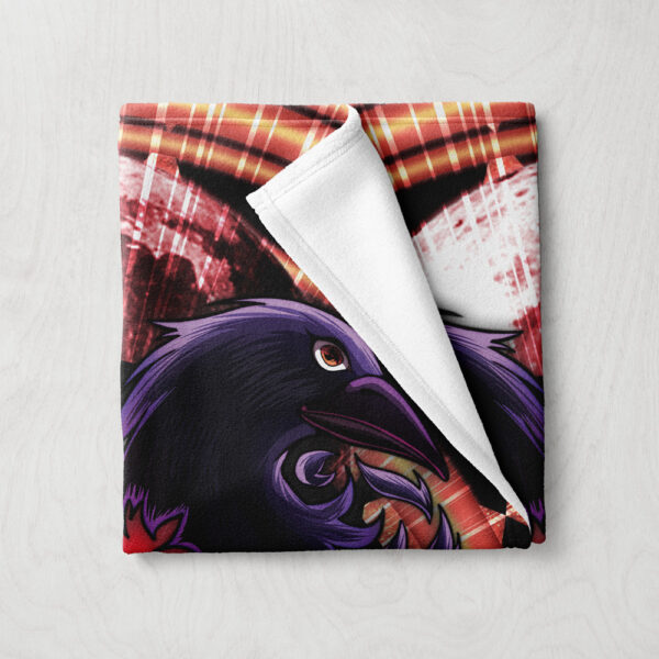 Trippy Meditating Itachi Akatsuki Fleece Blanket 2.jpg