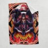 Trippy Meditating Itachi Akatsuki Fleece Blanket 3.jpg