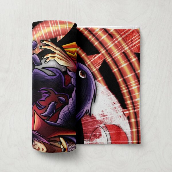 Trippy Meditating Itachi Akatsuki Fleece Blanket 4.jpg