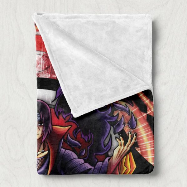 Trippy Meditating Itachi Akatsuki Fleece Blanket 5.jpg