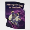 Umbreon Light in the Dark Pokemon Fleece Blanket 1.webp