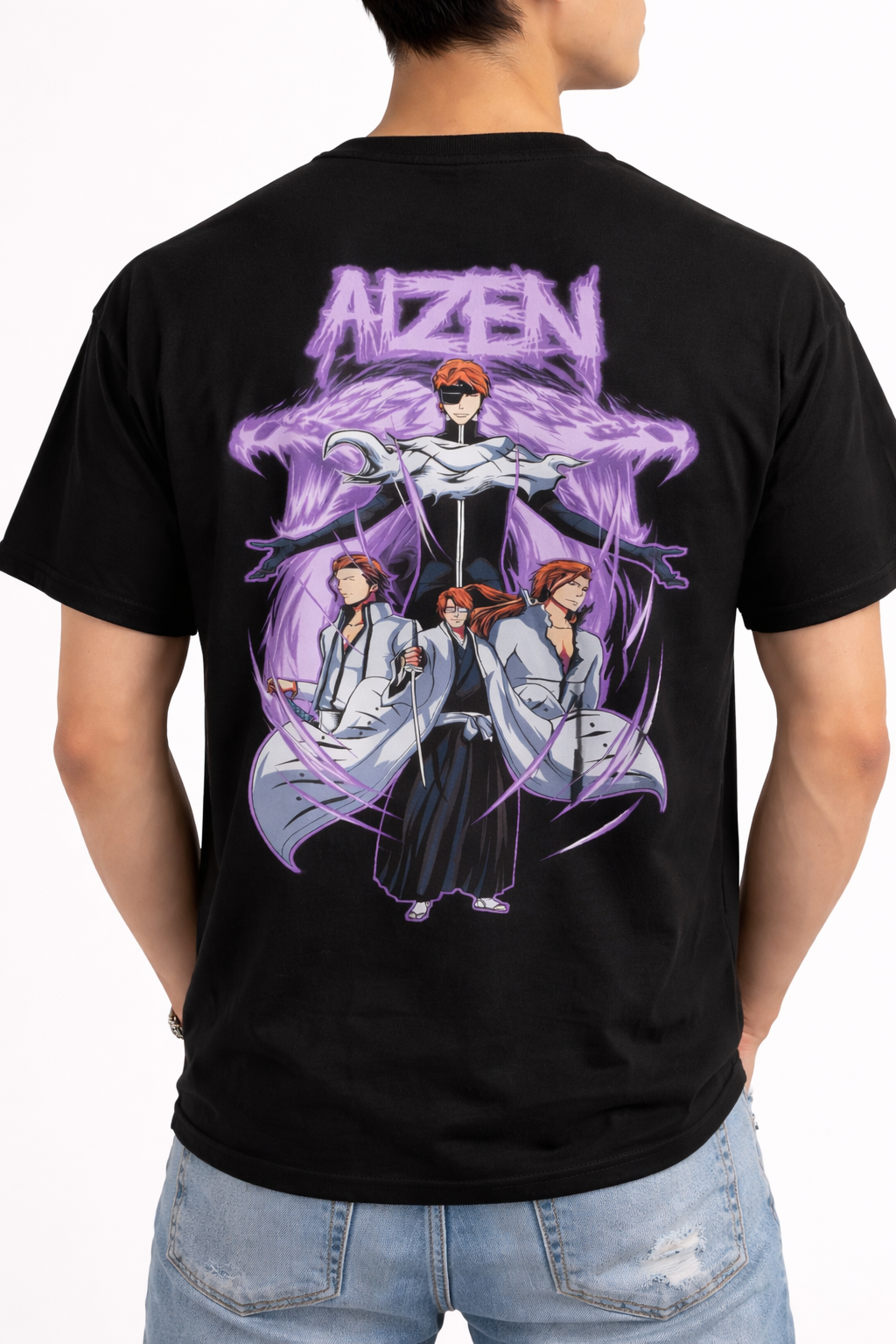 Dark Anime Inspired Fantasy Graphic T Shirt 2