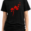 Falling Sakura Branch Minimal Tee 3