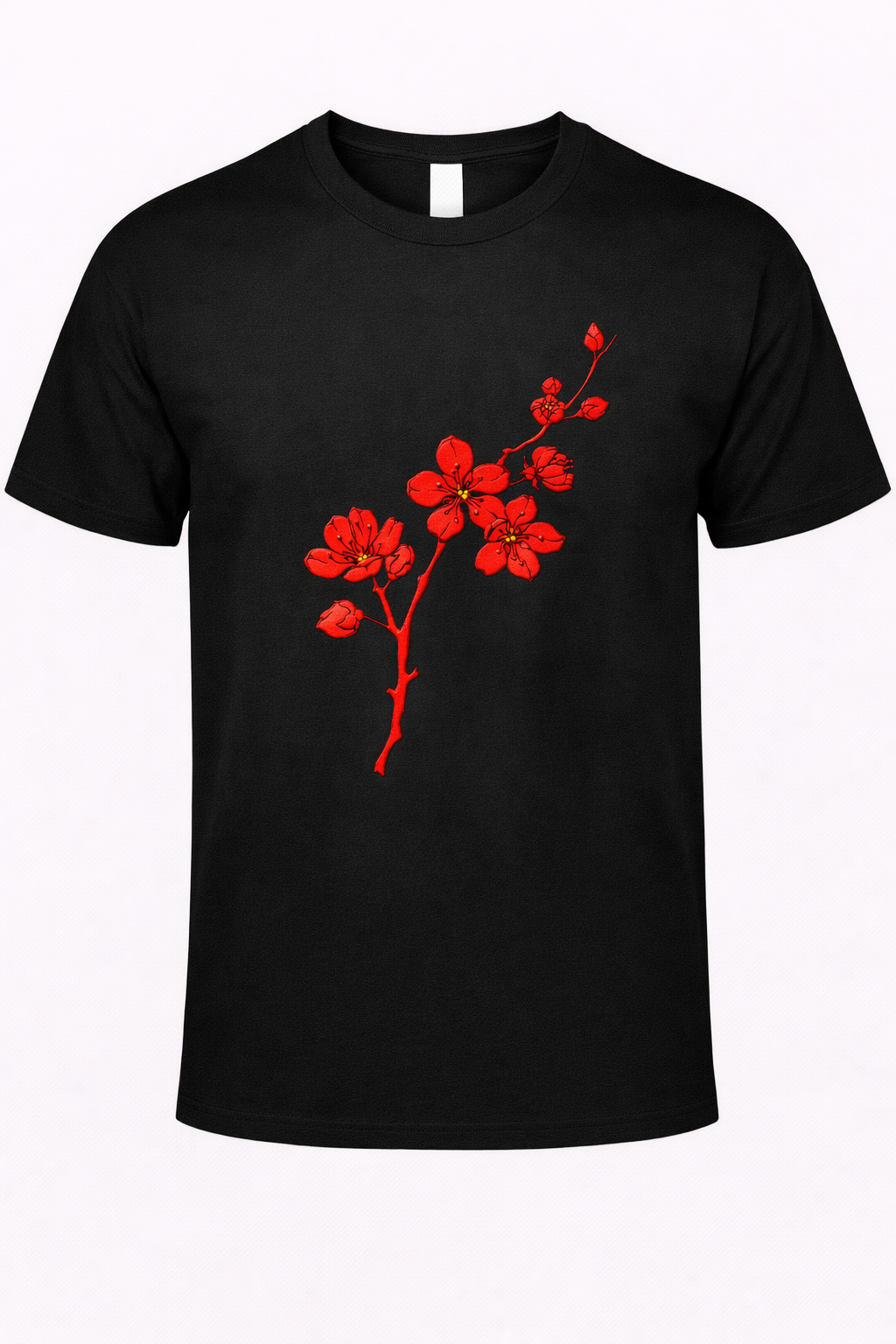 Falling Sakura Branch Minimal Tee