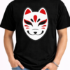 Red & White Kitsune Mask Graphic Tee 2